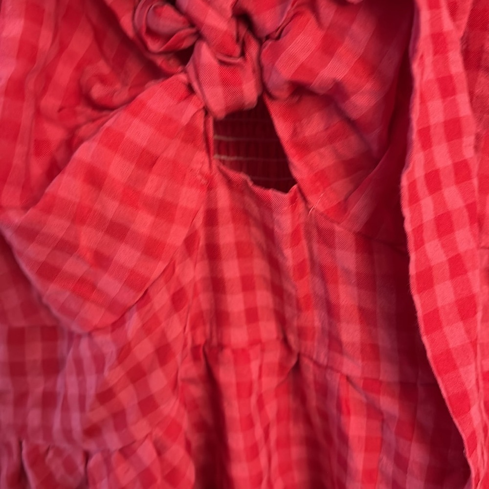 Pink Gingham Romper - Picture 5 of 9